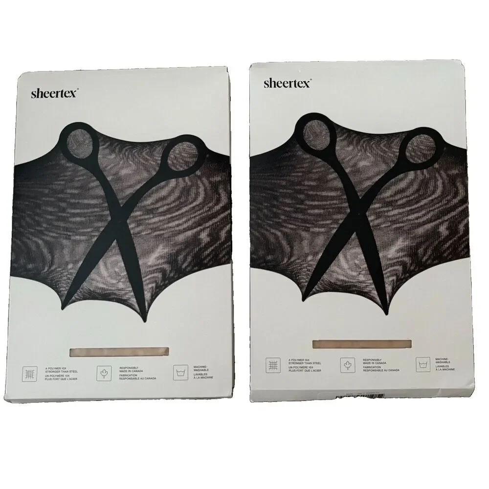 NEW Sheertex Pantyhose Size SMALL Sheer Tights Light Nude Color N02 Two Packs